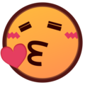 Emojidex 😘 jogando beijo