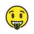 Openmoji🤑 Money Face