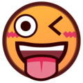 Emojidex 😜 piscando a língua para fora