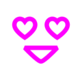 Docomo 😍 Smiley Face With Heart Eyes