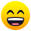Joypixels 😄 Uśmiechnięta twarz z uśmiechniętymi oczami