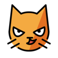 Openmoji😼 Cat with Wry Smile