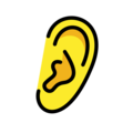 Openmoji👂 orecchio