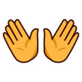 Emojidex 👐 manos abiertas