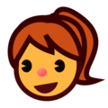 Emojidex 👧 Smiling Girl