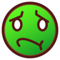 Emojidex 🤢 cara verde