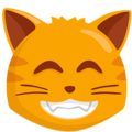 Messenger😸 uśmiechnięty kot z uśmiechniętymi oczami