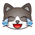 Emojidex 😹 sevinç gözyaşları ile kedi