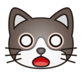 Emojidex 🙀 müde Katze