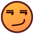 Emojidex 😏 rosto sorridente