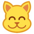 HTC 😸 gülümseyen gözlerle sırıtan kedi