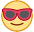HTC 😎 visage cool avec des lunettes de soleil