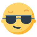 Mozilla 😎 visage cool avec des lunettes de soleil