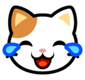 SoftBank 😹 gatto con lacrime di gioia