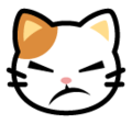 SoftBank 😾 Pouting Cat