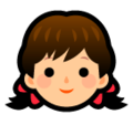 SoftBank 👧 Smiling Girl