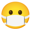 Google 😷 rosto com máscara médica