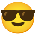 Google 😎 Cool Face with Sunglasses