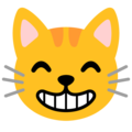 Google 😸 gülümseyen gözlerle sırıtan kedi