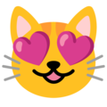 Google 😻 Smiling Cat with Heart-Eyes