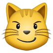 Microsoft 😼 Katze mit schiefem Lächeln