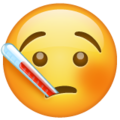 Whatsapp 🤒 Face with Thermometer