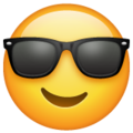 Whatsapp 😎 visage cool avec des lunettes de soleil
