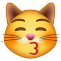 Whatsapp 😽 Kissing Cat