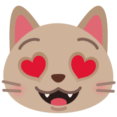 Skype 😻 kalp gözlü gülümseyen kedi