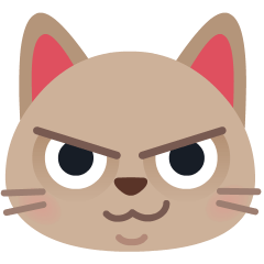 Skype 😼 Katze mit schiefem Lächeln