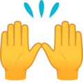 Joypixels 🙌 Mãos levantadas