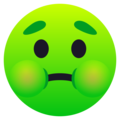 Joypixels 🤢 cara verde