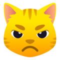 Joypixels 😾 Pouting Cat