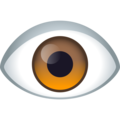 Joypixels 👁️ rotes Auge