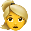 Apple 👱‍♀️ Blonde Girl