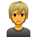 Emojidex 👱 pessoa com cabelo loiro