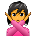 Emojidex 🙅‍♀️ Woman Cross Arms