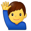 Microsoft 🙋‍♂️ Man Raising Hand