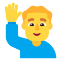 Samsung 🙋‍♂️ Man Raising Hand