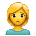 Whatsapp 🙍‍♀️ Woman Frowning