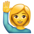 Whatsapp 🙋‍♀️ Girl Raising Her Hand