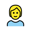 Openmoji👱 Person with Blond Hair
