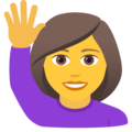 Joypixels 🙋‍♀️ Girl Raising Her Hand