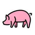 Openmoji🐖🐷 porco