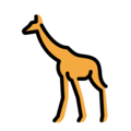 Openmoji🦒 Giraffe