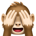 Facebook 🙈 Monkey Covering Eyes