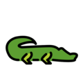 Openmoji🐊 alligatore