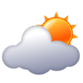 Emojidex ⛅🌤️🌥️ Ice Cream and Sun Cloud