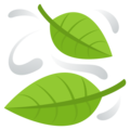 Joypixels 🍃🌿☘️🍀 zielony liść