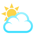 Joypixels ⛅🌤️🌥️ Ice Cream and Sun Cloud
